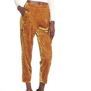 Velour Jogger Style Pants